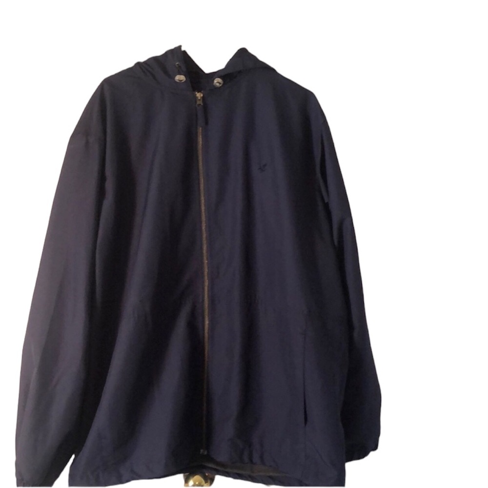 Men’s fall blue Lyle & scott Scotland hooded zip up jacket